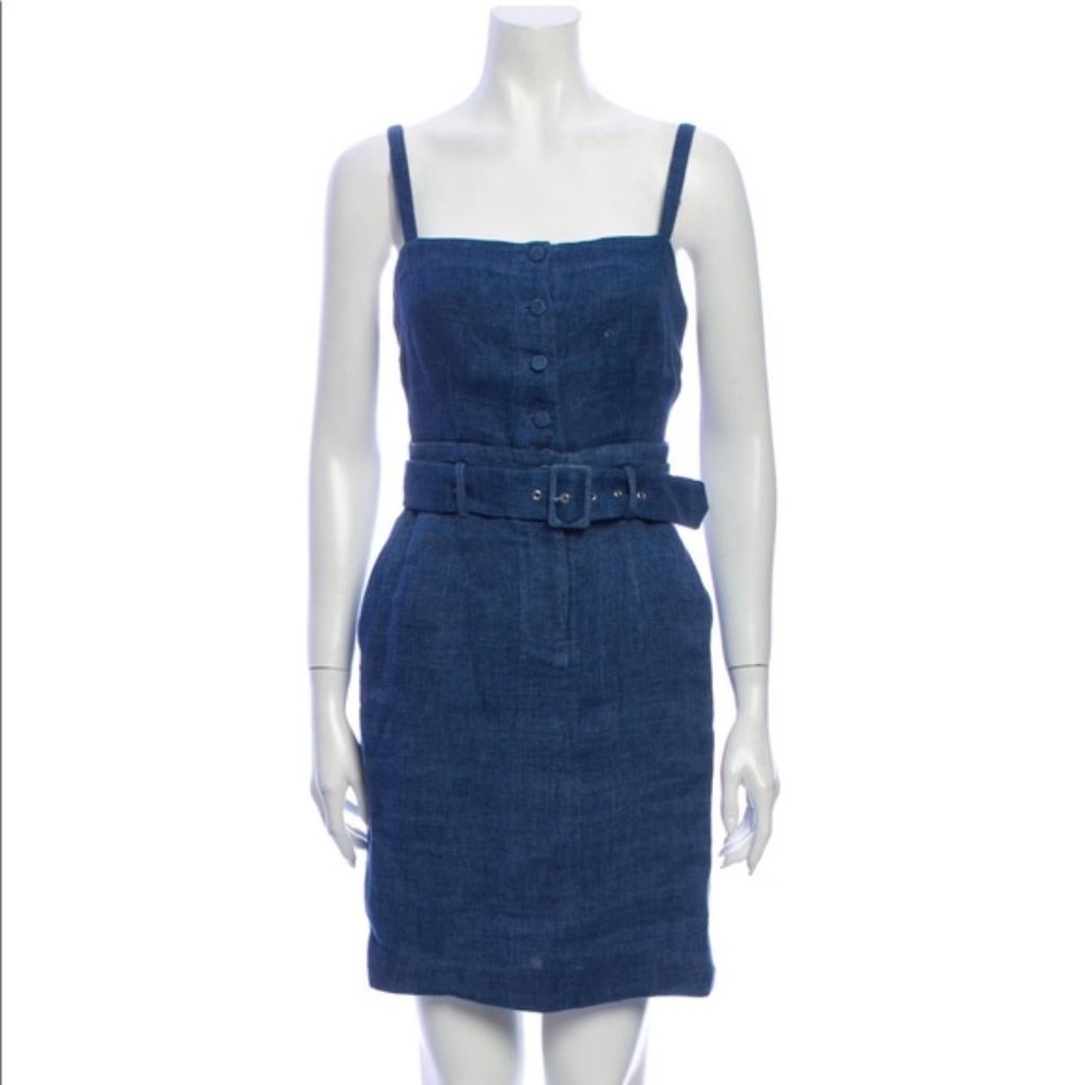 Club Monaco Linen Belted Dress